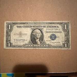 1935 Series G blue Silver Certificate $1